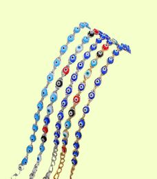 Crystal Bead Bracelet Bangles Enamel Gold Evil Blue Eye Bracelets For Women Lucky Turkish Eyes Jewelry Gifts2206653