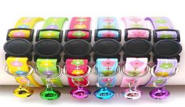 24Pcs Safety Button Cat Collar Safety Breakaway Small Dog Cute Nylon Adjustable Collar with bell for Puppy Kittens Necklace 2103257296286