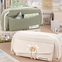 Storage Bags 4-layer Japanese Pencil Case Large Capacity Stationery Student Multi-layer Style Appearance