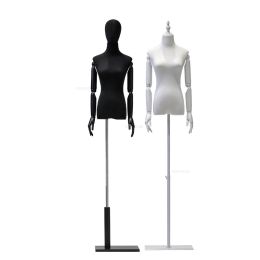 Solid Wood Arm Female Mannequins Cloth Set DIY Clothing Sewing Fabric Female Mannequin Clothing Store Mannequin Display Stand