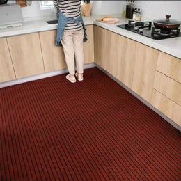Thin Large Kitchen Mat Anti Slip Waterproof Oilproof Carpet Long Kitchen Area Rugs Hallway Door Floor Mats Mall Entrance Doormat
