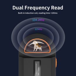 134.2Khz Pet Chip Reader Dog Cat Microchip Scanner for Animal ID Number Identification