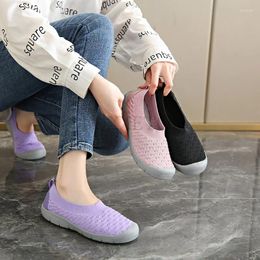 Casual Shoes Summer Women Sock Breathable Women's Trainers Fashion Sneakers Soft Loafers Lightweight Mother Zapatos Mujer