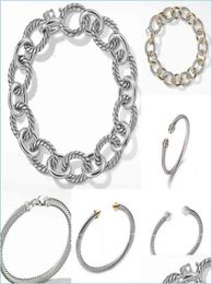 gold chain bracelet womens Bangle Jewellery Mens Dy Trend Charm Designer Women Platinum ed Wire Bracelets Round Plated Head Fas5086594