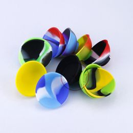 COOL Smoking Colourful Silicone Mini Dispenser Bowl Dry Herb Tobacco Cream Oil Rigs Dabber Spoon Nails Tip Container Portable Innovative Cigarette Holder