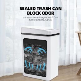 Smart Trash Can Automatic Sensor Garbage Can Bathroom Kitchen Garbage Cube Living Room Recycle Bins Home Accessories Container
