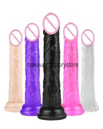 Massage Cheap Jelly Dildos Realistic Artificial Penis With Suction Cup Dick For Woman Masturbator G Point Gode Anal Dildo Adult Se3522117