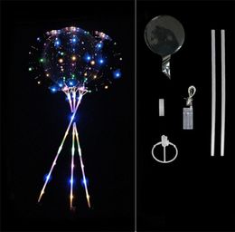 New Luminous LED Balloons With Stick Giant Bright Balloon Lighted Up Balloon Kids Toy Birthday Party Wedding Decorations 1098 V27335751