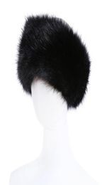 10 Colours Womens Faux Fur Headband Luxury Adjustable Winter warm Black White Nature Girls Fur Earwarmer Earmuff Hats For Women3252224