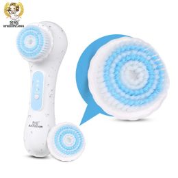 Massager Waterproof Deep Pores Cleaning Ultrasonic Facial Cleansing Brush Electric Massager Exfoliator Scrubber Skin Care Wash Machine