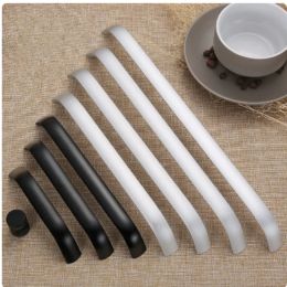 Aluminium Alloy Long Handles Knobs Kitchen Cabinet Handles Drawer Knobs Pulls Black Handle For Furniture Cabinet Hardware