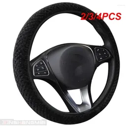 Steering Wheel Covers 2/3/4PCS Car Cover Universal Portable Plush Winter Little Velvet Supplies Auto
