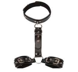 Sex Slave Collar with Handcuffs Fetish bdsm Bondage Restraints Hand Cuffs Adult Games Sex Products Sex Toys for Couples5780520