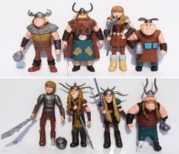 8pcsset How to Train Your Dragon Gobber Tuffnut Ruffnut Astrid Stoick Vast Hiccup Action Figure Toys Dolls Children Gifts Y2004216035439