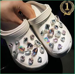AB Fancy diamond Charms Designer Bling Rhinestone Shoe Decoration Charm for JIBS s Kids Boys Women Girls Gifts6136998