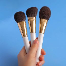 Kits OVW White Makeup Brushes Face Cosmetic Powder Blush Contour Blending Highlight 3pcs Make up Brush Beauty Tool
