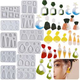 New Earring Pendant Silicone Mould Flower DIY Epoxy Resin Mould Jewellery Making Tools Necklace Keychain Handmade Crafts