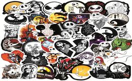 50pcs Nightmare Before Christmas Halloween Movie Sticker fans anime paster Cosplay scrapbooking phone laptop decoration5397066