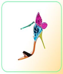 Sophia Webster Women039s Leather Heels Coloured Coloured Sandal Color Flywear Wings Decorative High Heel Size 3442design6220557