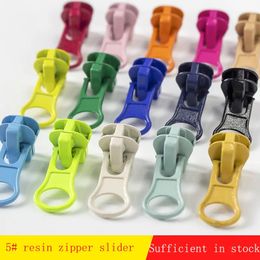 5# Resin Zipper Slider Head High Quality Metal Zipper Puller Head Down Jacket Bag Clothing Zips DIY Sewing Accessories 10pcs/Bag