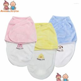 Blankets Swaddling High Quality Born Uni 0-6Months Receiving Cartoon Style Cotton Baby Blanket Cobertor Atrq0079 Drop Delivery Kids Ma Otz9L