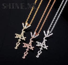 Hip Hop Label Jack Pendant Necklace Gold Silver Plated with Rope Chain Mens Bling Jewelry2816851