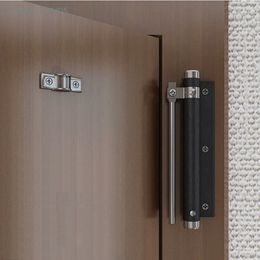 Home Invisible Door Hinge Automatic Closing Return Device Bedroom Door Spring Buffer Hinge Door Closers Indoor Hardware Supplies