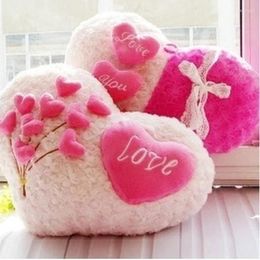 Pillow Big Love Rose Pink Valentine's Day Heart-shaped Heart For Friend Lover Mother Gifts