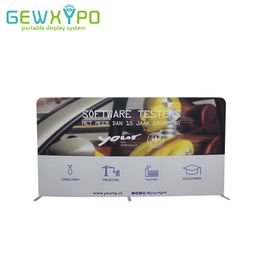 Premium 7.5ftX15ft Trade show Signs Aluminum Folding Tube Backdrop Display Wall With Easy Fabric Cover Polyester Banner Printing