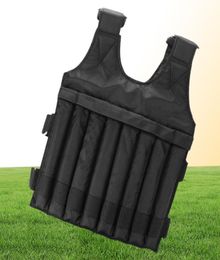 50KG Loading Weight Vest For Boxing Weight Training Workout Fitness Gym Equipment Adjustable Waistcoat Jacket Sand Clothing4026403