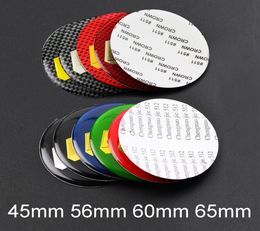 4 pcs 45mm 56mm 60mm 65mm Car Wheel Center Cover Cap Decal Stickers Car Styling Logo Emblem8589006