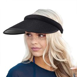 Visors Wide Brim Hats Bucket Hats Sun Visors For Women Faux Linen Fashion Hats For Women Sports Visor Women hats 24412