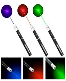 Cheap Laser Pen Purple Red Green 5mW 405nm Laser Pointer Pen Beam For SOS Mounting Night Hunting Teaching Xmas Gift Opp Package3991716