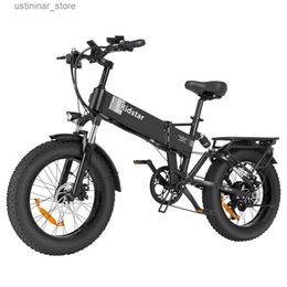 Bikes Ride-Ons New Ridstar Winner Folding Electric Bike 1000W 48v 15AH Fat Tyre Ebike Mountain Bike 20 Inch Electric Bicycle Cycling US Spot L47