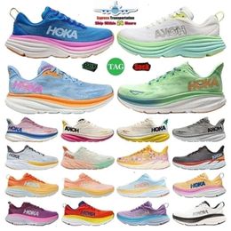 One hokh Bondi 8 2024 Running hokhs Shoes Womens Platform Clifton 9 Women Blakc White Harbour Mens Women Runnners 36-45