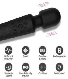 l12 massager Sex toy 20 Speed Mini Powerful Vibrator for Women G Spot AV Magic Wand Clitoris Stimulator Dildo Vibrating Adult Coup6173574