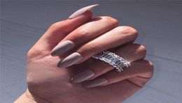 Sunset Boulevard Eternity Promise ring Diamond 925 Sterling silver Engagement wedding band ring for women men Jewelry2968244