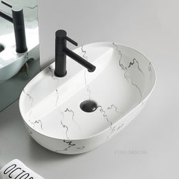Nordic Bathroom Sinks Art Table Basin Home Ceramic Shampoo Sinks Balcony Bathroom Small Size Washing Sink Square Single Basin