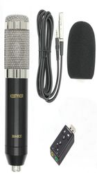 Professional Condenser o 3.5mm Wired BM800 Studio Microphone Vocal Recording KTV Karaoke Microphone Mic For Computer9718059