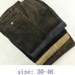 Pants New Arrival Autumn Winter Thick High Waist Obese Corduroy Loose Cotton Trousers Casual Pants Plus Size 30 36 38 40 42 44 46