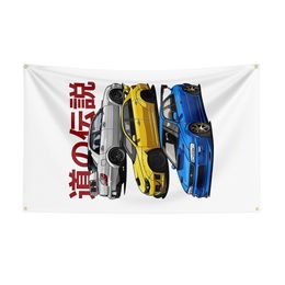 90x150cm JDM car Flag Polyester Prlnted Raclng Car Banner For Decor11
