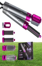 5 In1 MultiFunctional Dryer Comb Hair Curling Straightening Styling Electric Air Iron with Luxury Wrap Factory Outlet257U6200656