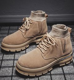 High Quality Men Snow Boots Male Fashion Street Shoes Outdoor Winter Martin Boots Leisure Adult Western Shoes9163542