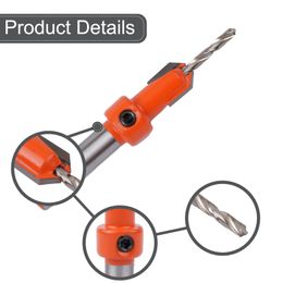 Adjustable Stop Collar Drill Bit Power Tools Quick Change Chucks Steel With Power Drills For Woodworking Drilling