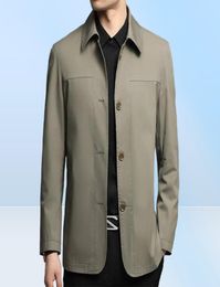 Men039s Jackets Business Shirt Jacket Men Autumn Casual Coat Button Up Tops Office Work Clothes 20227008275