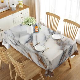 Tablecloth Nordic Style Marble Rectangular Dining Table Coffee Table Mat Kitchen Banquet Table Minimalist Decoration