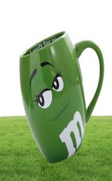 600mL mm Beans Coffee Mugs Tea Cups and Mugs Cartoon Cute Expression Mark Large Capacity Drinkware Christmas Gifts 2108046821878