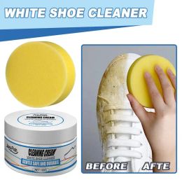 White Shoes Cleaner Cream Adhesive All Purpose Cleaning Paste Clean Shoes Household Cleaner Tools For Leather Sport Sneakers