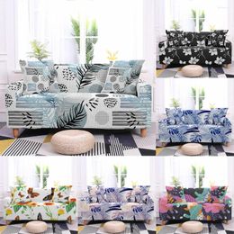 Chair Covers Nordic Elastic Sofa Cover Couch Leaves Stretchable 3 Seater Printed Universal Size Washable
