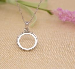 925 Sterling Silver 15X15MM Round Cabochon Semi Mount Pendant Bridal Jewelry Fine Silver Pendant Setting9985903